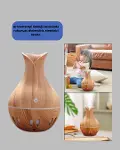 Ultrasonik Ahşap Desenli 130ml Aromaterapi Difüzör ve Hava Nemlendirici-3