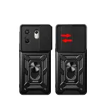 İnfinix Zero 30 4g Kılıf Pars Lens Yüzüklü Silikon - Kırmızı-3