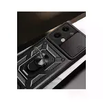 Xiaomi Poco X6 Kılıf Pars Lens Yüzüklü Silikon - Gold-2