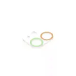 İphone 12 Renkli Kamera Lens Koruma Cam - Turuncu-yeşil-3