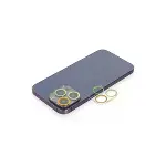 İphone 12 Pro Max Renkli Kamera Lens Koruma Cam - Sarı-turuncu-1