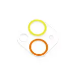 İphone 13 Renkli Kamera Lens Koruma Cam - Sarı-turuncu-3