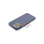 İphone 13 Pro Max Renkli Kamera Lens Koruma Cam - Pembe-mavi-1