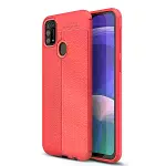 Samsung Galaxy M31 Kılıf Auto Focus Kapak - Kırmızı-1
