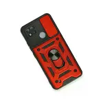 Realme C11 2021 Kılıf Pars Lens Yüzüklü Silikon - Kırmızı-2