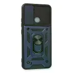 Realme C11 2021 Kılıf Pars Lens Yüzüklü Silikon - Lacivert-2