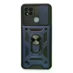Realme C11 2021 Kılıf Pars Lens Yüzüklü Silikon - Lacivert-1