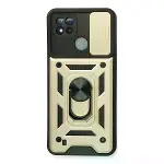 Realme C11 2021 Kılıf Pars Lens Yüzüklü Silikon - Gold-1