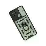 Realme C11 2021 Kılıf Pars Lens Yüzüklü Silikon - Yeşil-2