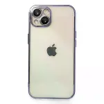 İphone 13 Kılıf Razer Lensli Silikon - Mor-1