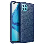 Oppo Reno 4 Lite Kılıf Auto Focus Kapak - Lacivert-1