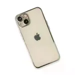 İphone 13 Kılıf Razer Lensli Silikon - Gümüş-3
