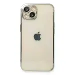 İphone 13 Kılıf Razer Lensli Silikon - Gümüş-1