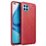 Oppo Reno 4 Lite Kılıf Auto Focus Kapak - Kırmızı-1