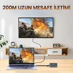 1080P Full HD 60Hz HDMI KVM IP Extender 200 Metre CAT5E/6 HDMI Menzil Genişletici Uzatıcı-5