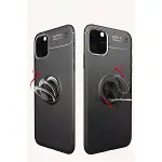 İphone 11 Pro Max Kılıf Range Yüzüklü Silikon - Siyah-2
