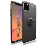 İphone 11 Pro Max Kılıf Range Yüzüklü Silikon - Siyah-1