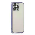 İphone 13 Pro Kılıf Razer Lensli Silikon - Mor-3