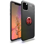 İphone 11 Pro Kılıf Range Yüzüklü Silikon - Siyah-kırmızı-1