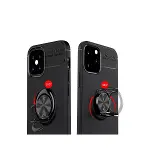İphone 12 Mini Kılıf Range Yüzüklü Silikon - Siyah-kırmızı-3