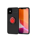 İphone 12 Mini Kılıf Range Yüzüklü Silikon - Siyah-kırmızı-1