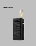 LED Aydınlatmalı Güneş Panelli Powerbank Seyahat ve Kamp İçin-3