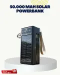 LED Aydınlatmalı Güneş Panelli Powerbank Seyahat ve Kamp İçin-1
