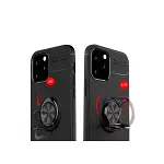 İphone 12 Kılıf Range Yüzüklü Silikon - Siyah-kırmızı-3
