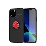İphone 12 Kılıf Range Yüzüklü Silikon - Siyah-kırmızı-1