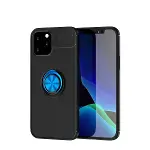 İphone 12 Kılıf Range Yüzüklü Silikon - Siyah-mavi-1