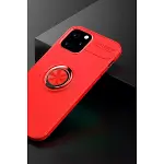 İphone 12 Kılıf Range Yüzüklü Silikon - Kırmızı-2