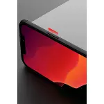 İphone 12 Pro Max Kılıf Range Yüzüklü Silikon - Siyah-kırmızı-8