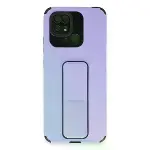 Xiaomi Redmi 10c Kılıf Mega Standlı Silikon - Lila-2