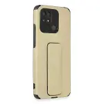 Xiaomi Redmi 10c Kılıf Mega Standlı Silikon - Gold-1