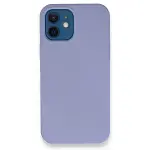 İphone 12 Kılıf Lansman Legant Silikon - Lila-1