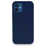 İphone 12 Kılıf Lansman Legant Silikon - Lacivert-1