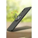 İphone Xs Max Kılıf Range Yüzüklü Silikon - Siyah-3