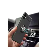 İphone Xs Max Kılıf Range Yüzüklü Silikon - Siyah-7