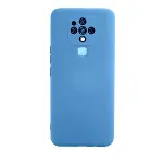 Tecno Camon 16 Kılıf Nano İçi Kadife Silikon - Mavi-1