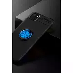 Huawei Y5p Kılıf Range Yüzüklü Silikon - Siyah-mavi-2