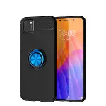 Huawei Y5p Kılıf Range Yüzüklü Silikon - Siyah-mavi-1