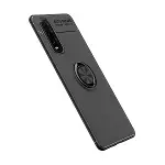 Oppo Find X2 Kılıf Range Yüzüklü Silikon - Siyah-2