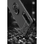 Oppo Find X2 Kılıf Range Yüzüklü Silikon - Siyah-gold-5