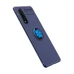 Oppo Find X2 Kılıf Range Yüzüklü Silikon - Mavi-2