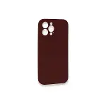 İphone 13 Pro Max Kılıf Lansman Legant Silikon - Bordo-3