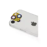 İphone 13 Pers Alüminyum Kamera Lens - Rainbow-2