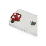 İphone 13 Pers Alüminyum Kamera Lens - Kırmızı-2