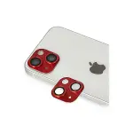 İphone 13 Pers Alüminyum Kamera Lens - Kırmızı-1