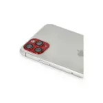 İphone 11 Pro Max Pers Alüminyum Kamera Lens - Kırmızı-3