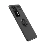 Huawei P40 Kılıf Range Yüzüklü Silikon - Siyah-2